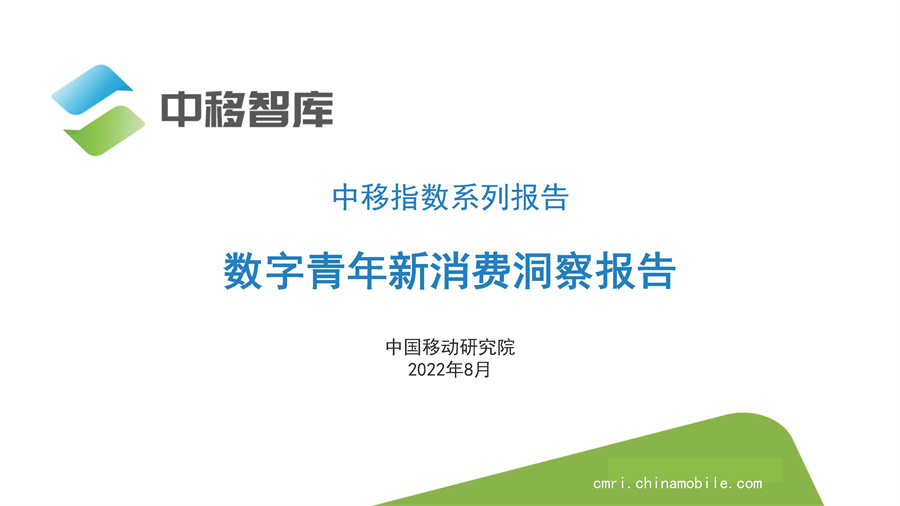 2022数字青年新消费洞察报告