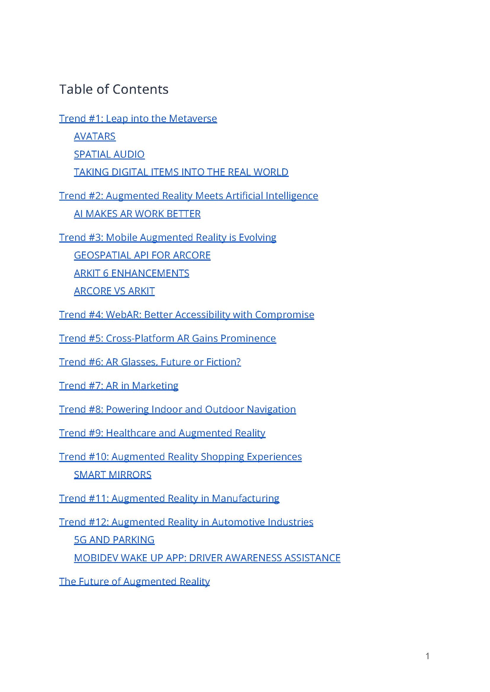 增强现实行业趋势报告