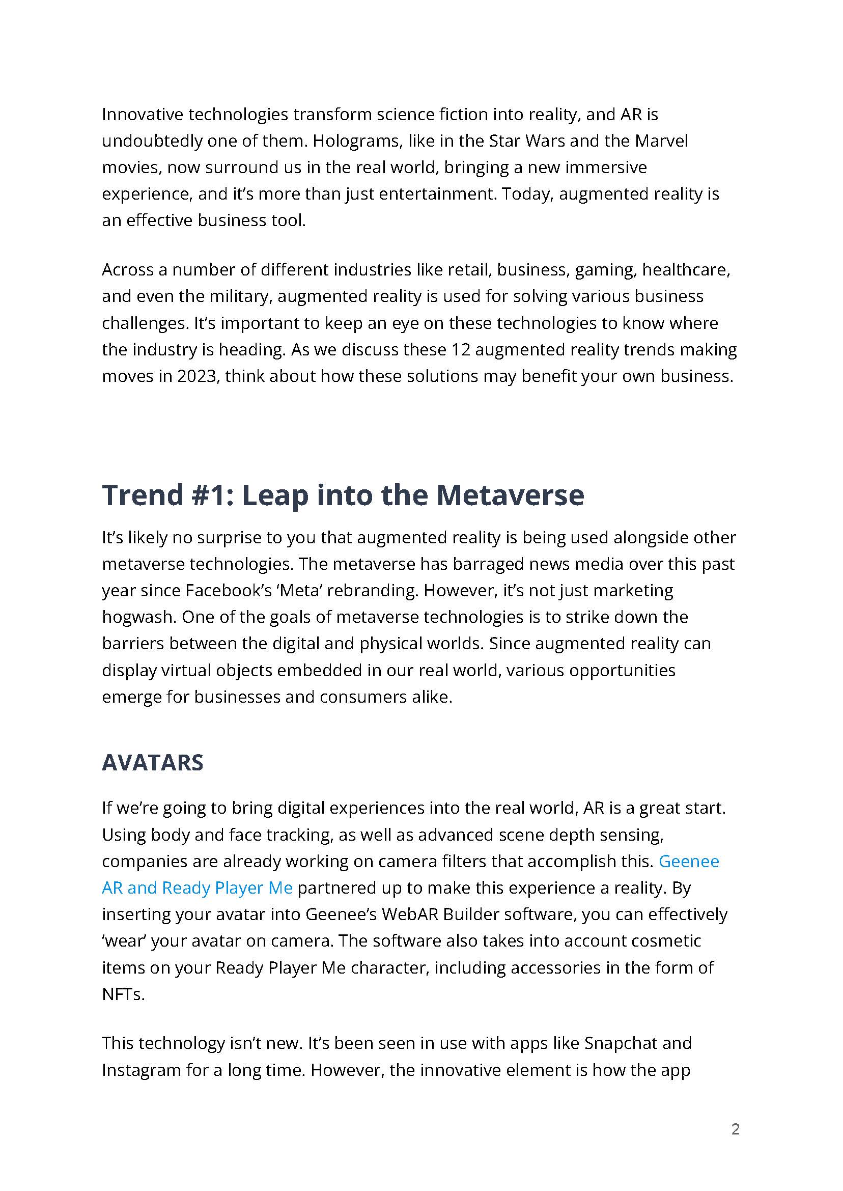 增强现实行业趋势报告