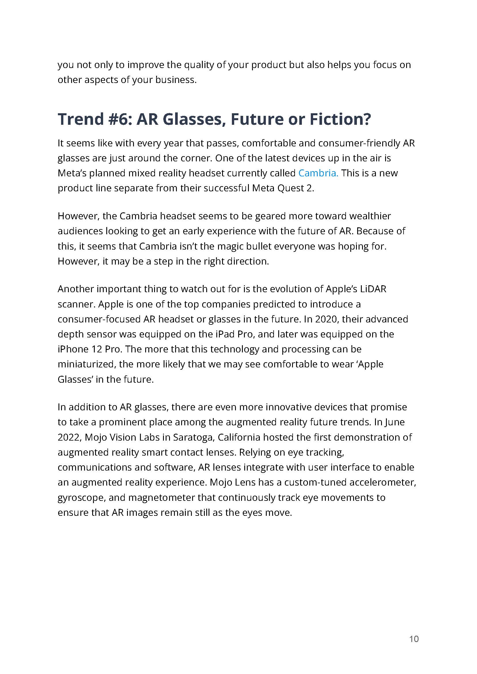 增强现实行业趋势报告